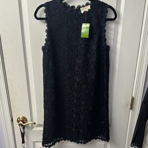 Kate Spade Elegant Navy Lace Sleeveless Dress